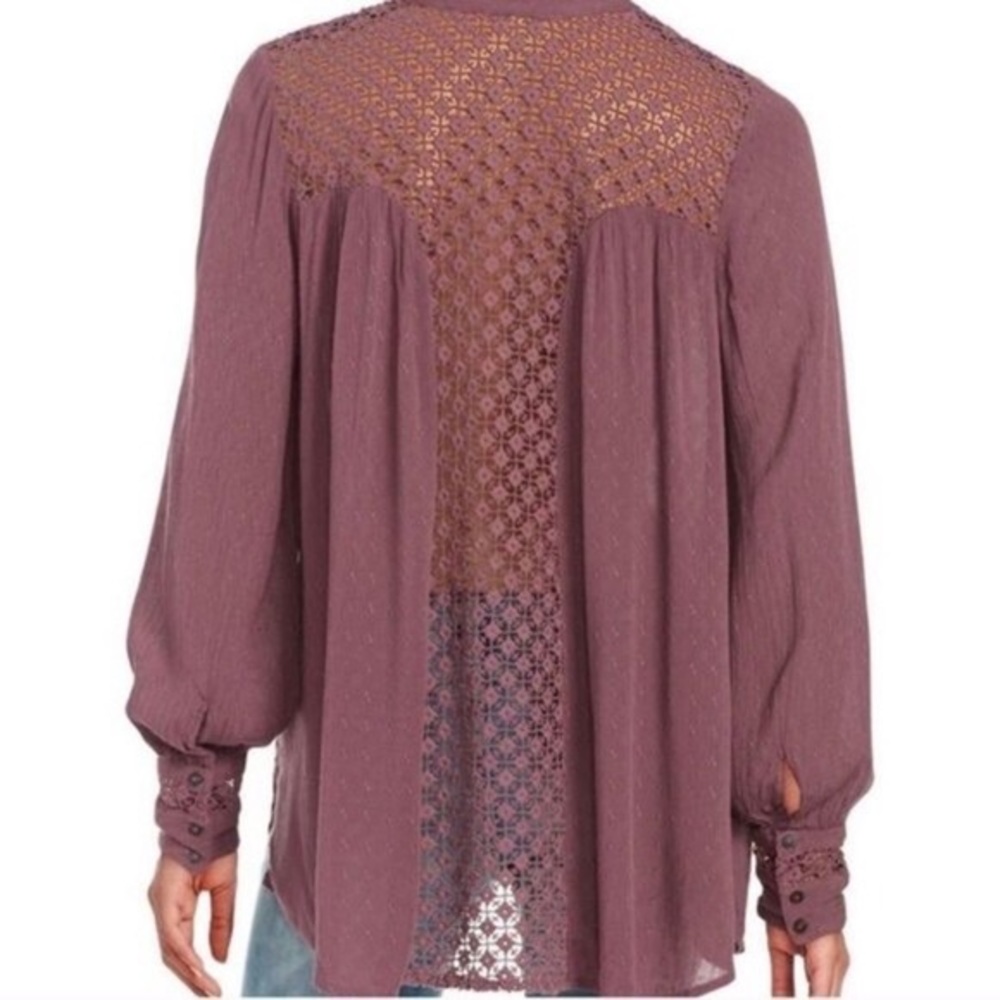 Free people the best blouse crotchet back